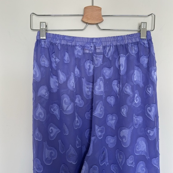 Victoria's Secret Other - VTG Victoria’s Secret Purple Heart Sheer Pajama Pants - Size Medium